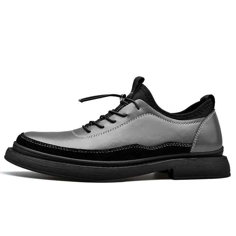 Men's Classic Lace Up Leather Shoes Formal Dress Shoes Derbies