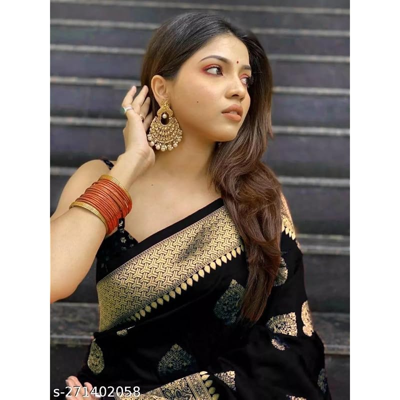 Sugathari Womens Banarasi Saree Pure Kanjivaram Silk Saree Soft New Ladies 2023 Design Wear Pattu Sarees Latest Cotton P