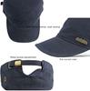 AXIAO Cotton Military Work Adjustable for Fall and Winter Outdoors and Fishing Men's 100% Cap, Size, (Blue)