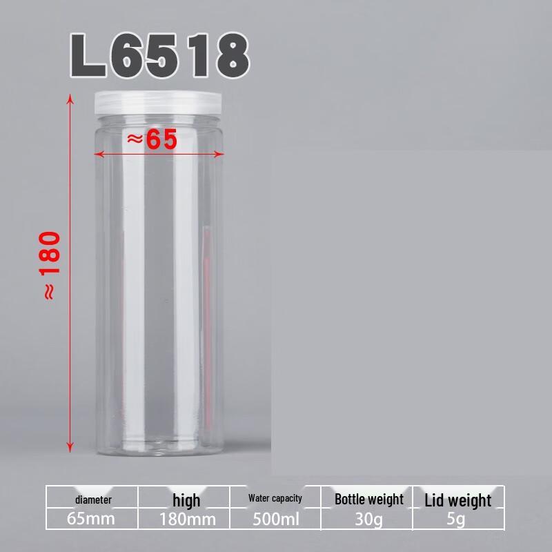 Yunrui Round Transparent PP Storage Jar for Snacks