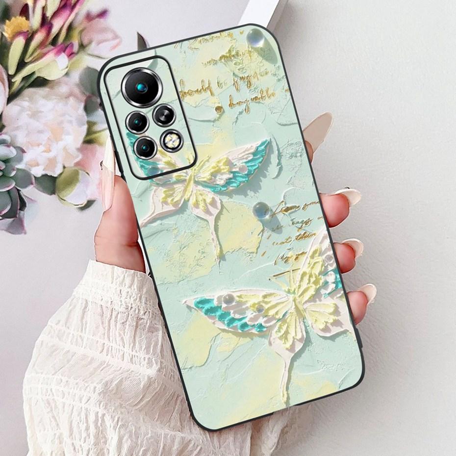 New Design Phone Case For Infinix Note 11 Pro 11S X697 X698 X663 Black Silicone Soft Back Cover For Infinix Note11 11S 11Pro