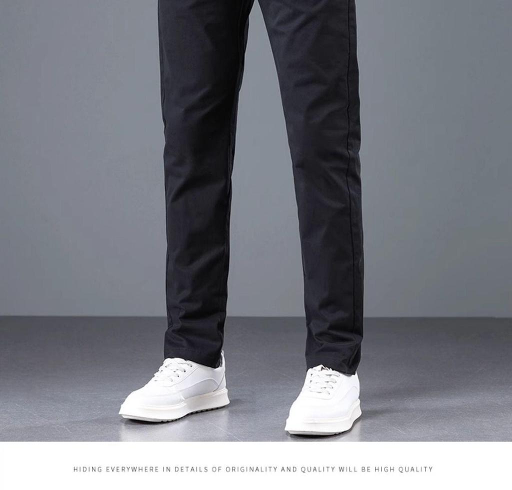 Herren Herbst Baumwolle Slim Fit Stretch Hose