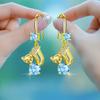Original Net Red Fox Ear Hook Female Ins Niche Design Earrings Fashion Earrings