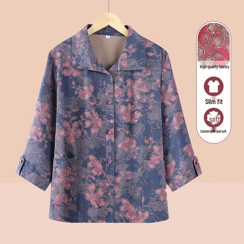 

Yuzhaolin Women s Loose Fit Seven-Sleeve Shirt 5XL