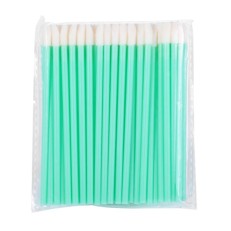 Compact Nylon Lip & Eye Makeup Brush - Disposable, Hollow Rod Design for Lipstick, Lip Gloss, and Eyeshadow Application