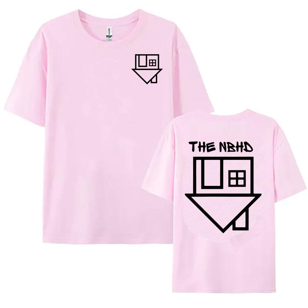 Women Tees Band The Neighbourhood NBHD Printing Tshirts Short Sleeve Round Neck Cotton T-shirt Casual Hip Hop Unisex Streetwear