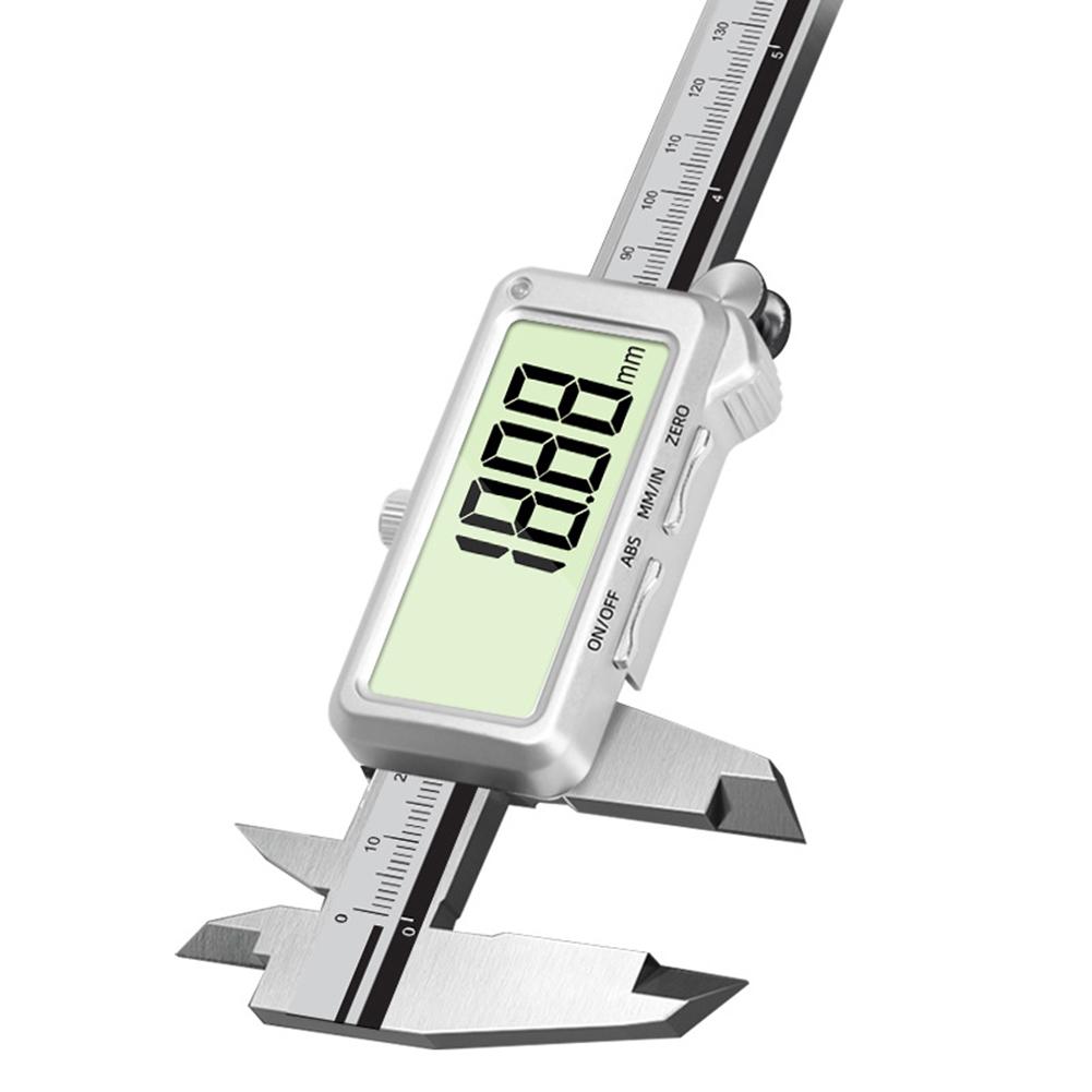 Rechargeable Electronic Digital Display Vernier Caliper (150/200/300mm), Stainless Steel, HD Full-Screen Caliper