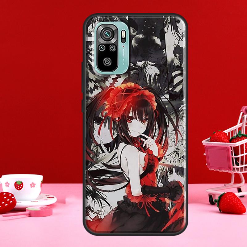 Date A Live Tokisaki Kurumi For Xiaomi Redmi Note 8 9 10 11 Pro Note 10S 9S 11S Case For Redmi 9 10 9T 9A 9C Coque