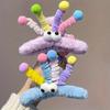 1pc Cute Plush Funny Hair Claw Clip Autumn And Winter Twist Stick Soft Cute Hair Claw Clip Headwear