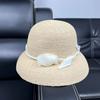 European style British French raffia hat women's summer travel anti-ultraviolet sunshade straw hat sun hat