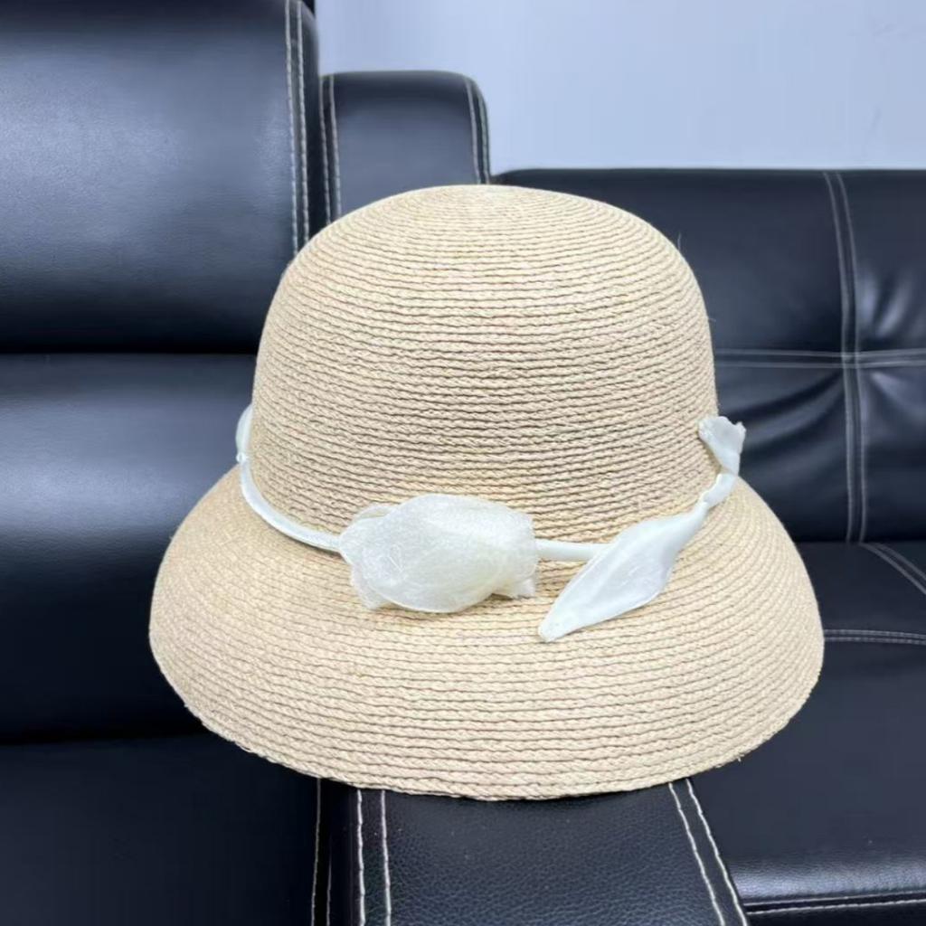 European style British French raffia hat women's summer travel anti-ultraviolet sunshade straw hat sun hat