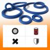 2Pcs PU Hydraulic Oil Seals with Single Lip Radial Shaft for Equipment Repair