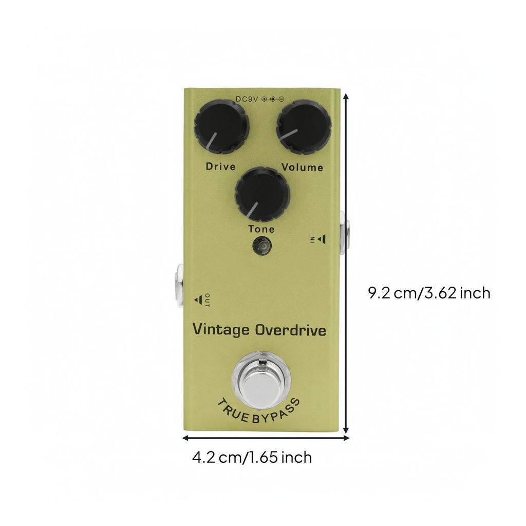 Compact Guitar Effects Pedal Metal Instrument Sturdy Accessory