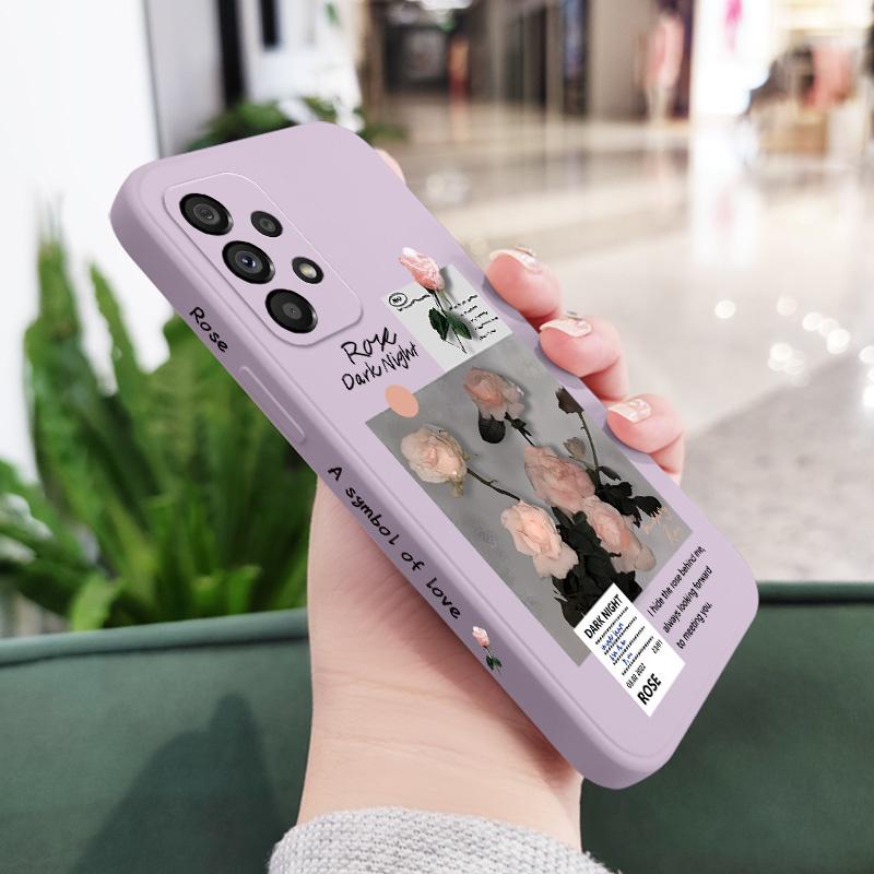

Rose Card Case For Samsung Galaxy A73 A53 A33 A23 A13 A03 A72 A52 A52S A32 A22 A12 A02 A02S A71 A51 A31 A21S 4G 5G Cover Samsung A52