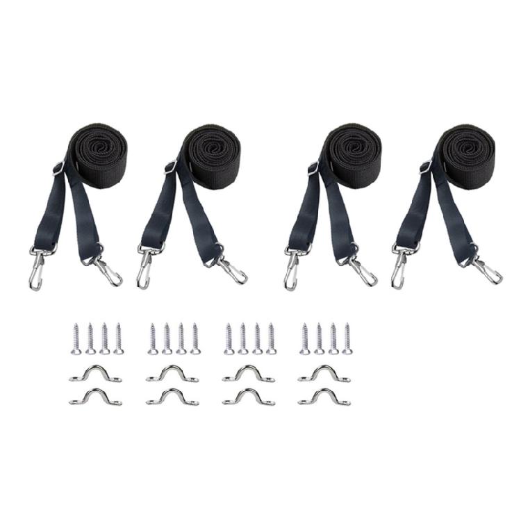2/4pcs Adjustable Bimini Top Straps with Snap Loop Marine Nylon Top Straps