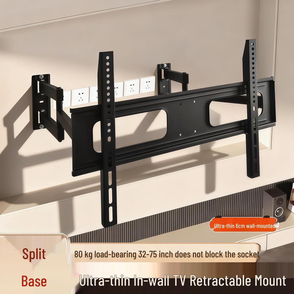 Ultradünne, einziehbare Wandhalterung für TV- & LCD-Monitore