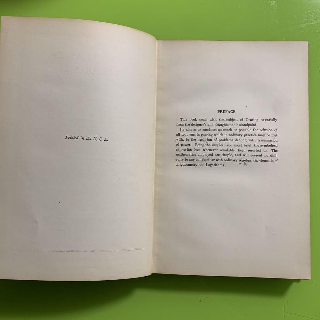 [USED] Formulas in Gearing 11th Edition 1933