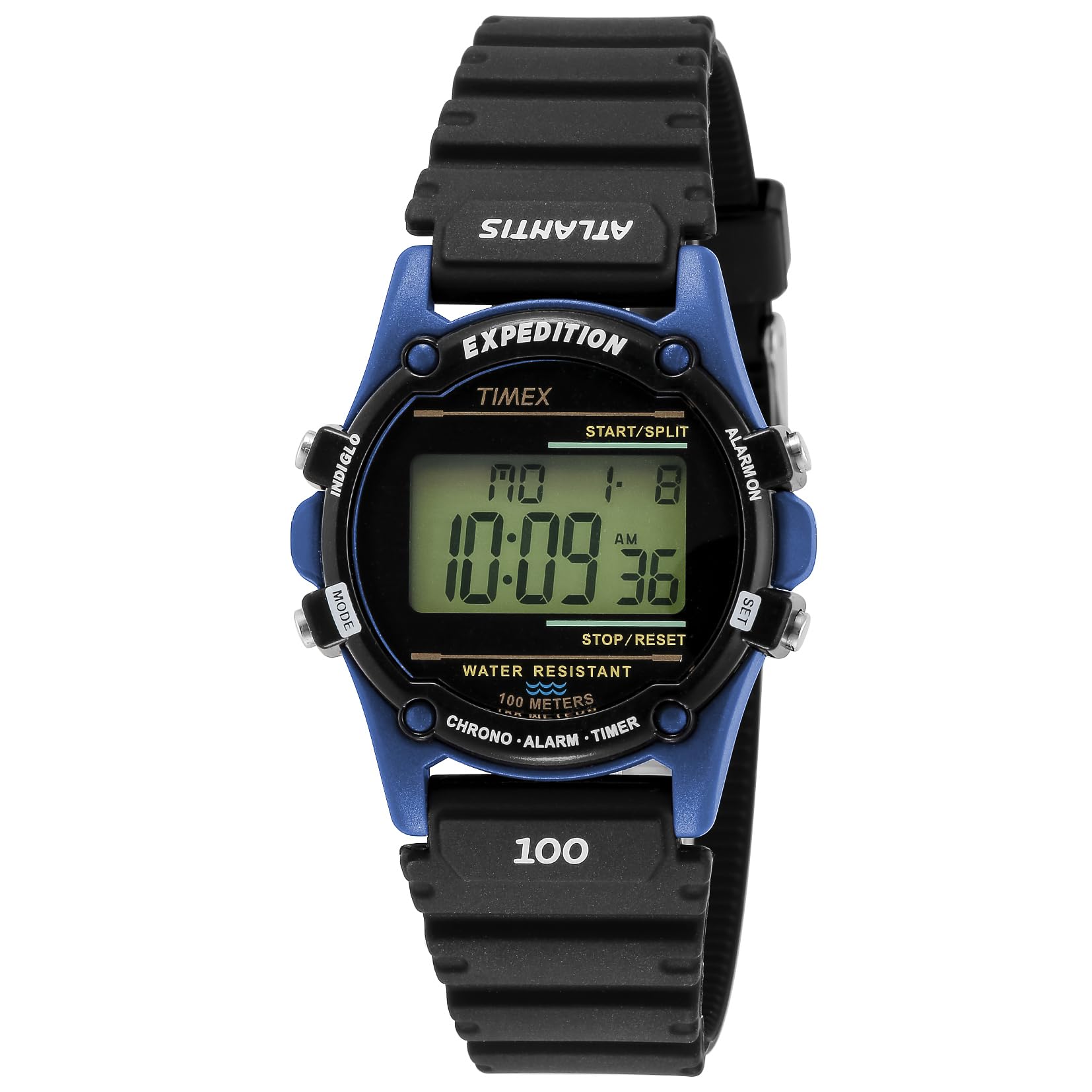 

[Timex] Часы Atlantis Returnto Mount Kennedy Atlantis Blue Dial Resin Acrylic Quartz 35MM Philippines Watch TW2U93100 Black
