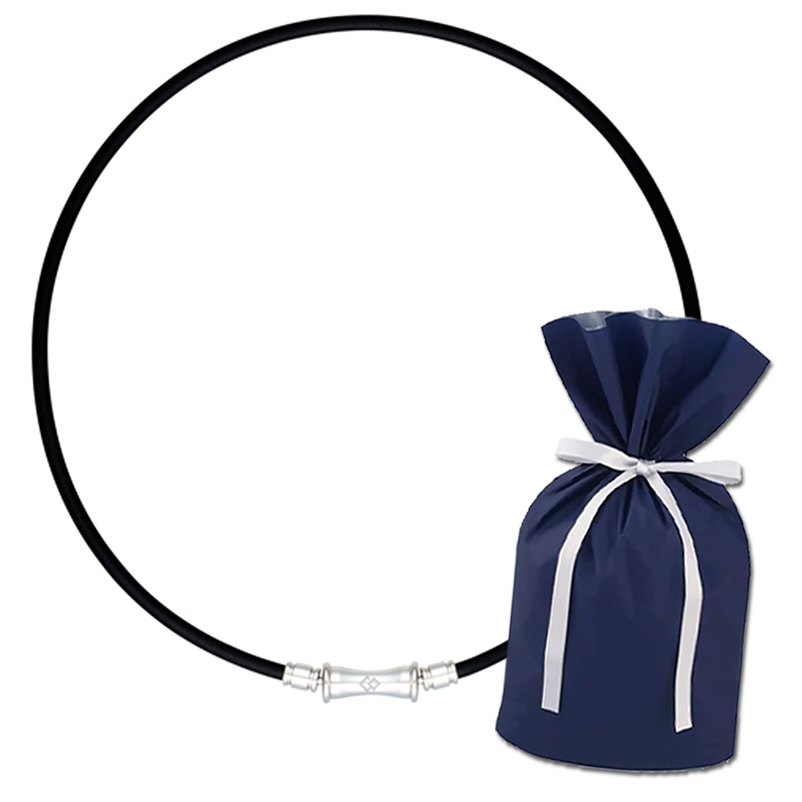 

Colantotte TAO Necklace RAFFI Limited Edition Gift Set x LL Size (Black Silver, (51cm))