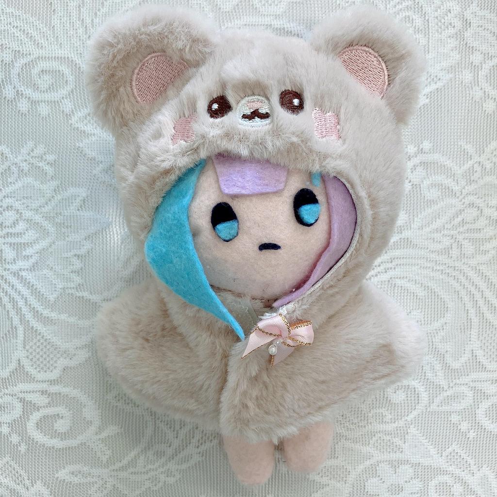 Beiger G-Trigger Plüschtier-Poncho für 10 cm Plüschtiere, Perfekt für Oshikatsu- und Otaku-Aktivitäten [Gebraucht]