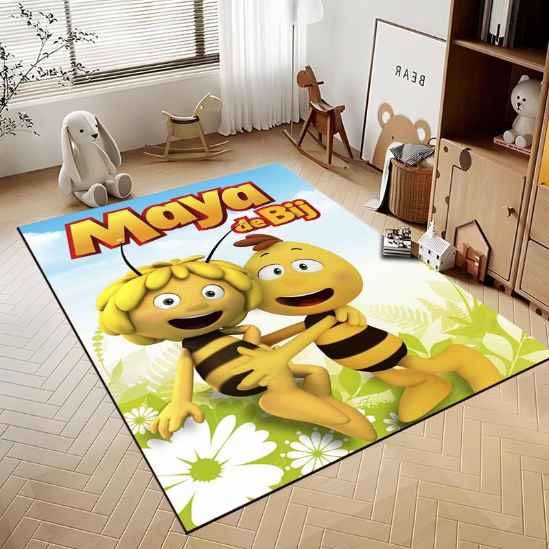 

15 Sizes Bee M-Maya Rugs for Living Room Bedroom Dining Kitchen Office Bathroom Non-Slip Large Decor Carpet Alfombra Rugs 40cm x 60cm