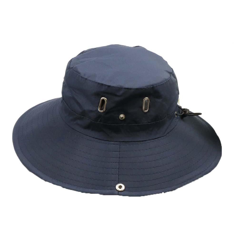 

Мужская шляпа рыбака в западном стиле, нейлоновая шляпа от солнца, ковбойская шляпа, быстросохнущая кепка для пеших прогулок, для путешествий темно-синий