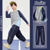 Moonkids Boys' Spring/Autumn Quick-Dry Athletic Set
