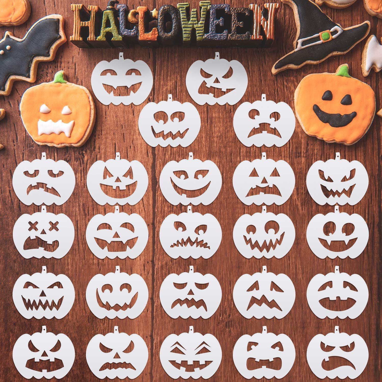 

Hollow Out Painting Template, New Model, Halloween Template, DIY Template, Pumpkin Graffiti Decoration, Children s Assisted Drawing Template 24pcs