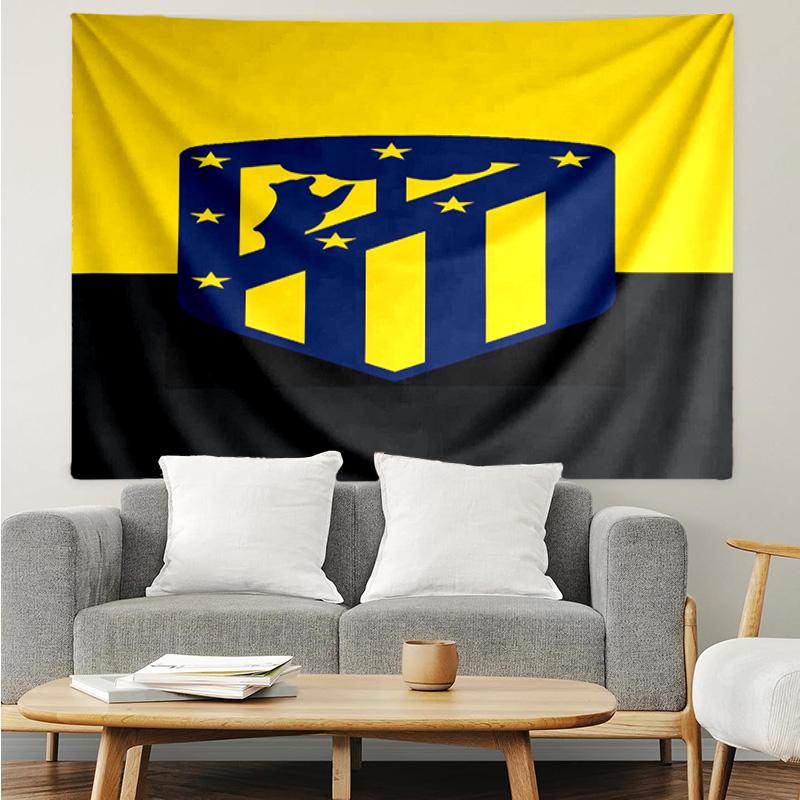 Atletico Ma-drid Crest Printed Printed Tapestry, for Bedroom,Livingroom, dormitory, Large Wall Decor, Fabric Decor Fan Birthday Gifts