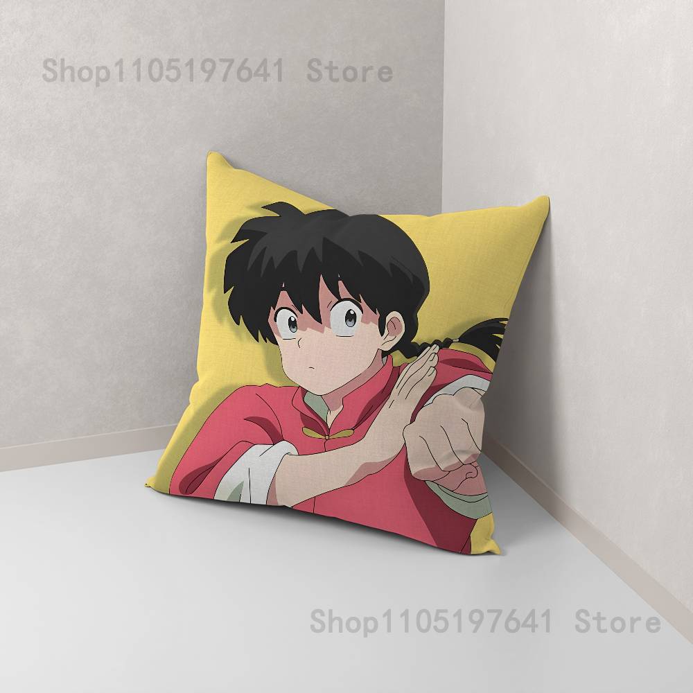 COOL Ranma 1 2 Pillow Case cute cartoon anime peripheralsBedroom Sofa Decorative Cushion Cover Soft Cushion Cover