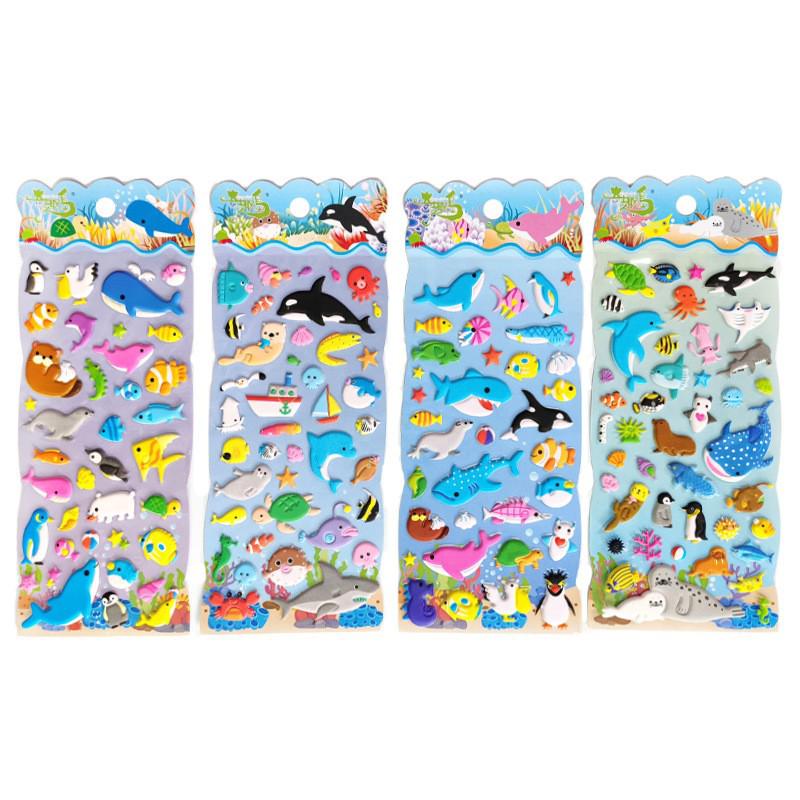 3D Cartoon Bubble Stickers for Kids: Cute Foam Stickers for Early Education and Rewards 23 x 9.5 cm