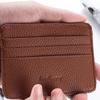 Ultra Slim Front Pocket Wallet Mens Women Wallet With Card Slots Portable Convenient Travel Credit Card Holder Wallet Money Clip