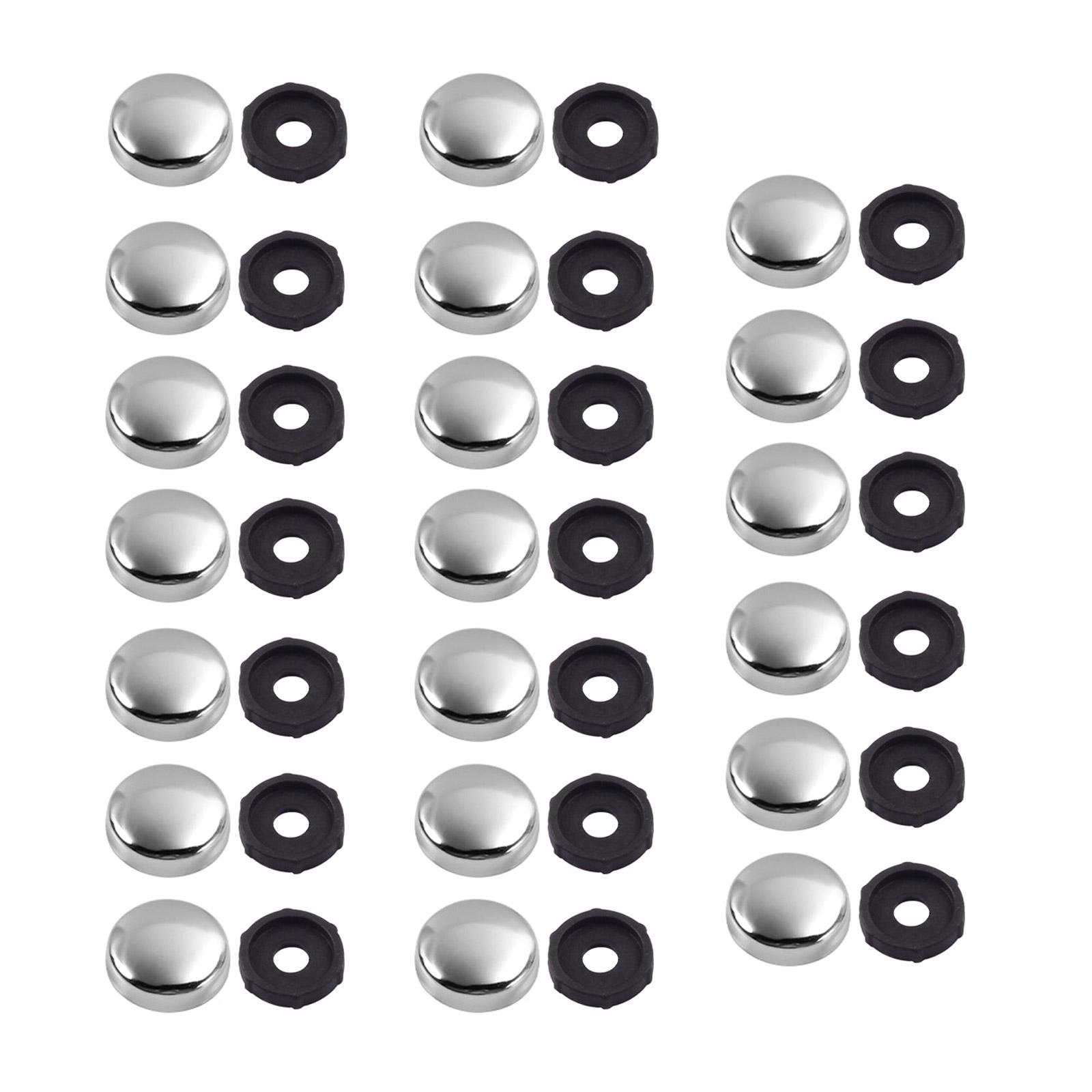 

20 шт. 16 мм зеркальные винты-колпачки декоративные винты с колпачками плоские рекламные гвозди фурнитура декоративная накладка на винт серебряный