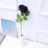 Black Rose Artificial Flower Realistic Looking Fake Rose Stem for Wedding Party Birthday Home Decor DIY Craft Decoration