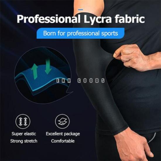 UV Sun Protection Arm Sleeve - Cooling Compression Sleeves for Men & Women