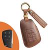High-End Retro Leather Key Cover for Buick Envision with Buckle Protection
