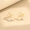 Crystal butterfly ear clip women's 2025 new cool earrings ins high-end light luxury high-value versatile earrings