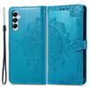 Pour Samsung Galaxy A05s 4G Étui de téléphone magnétique en relief Motif mandala