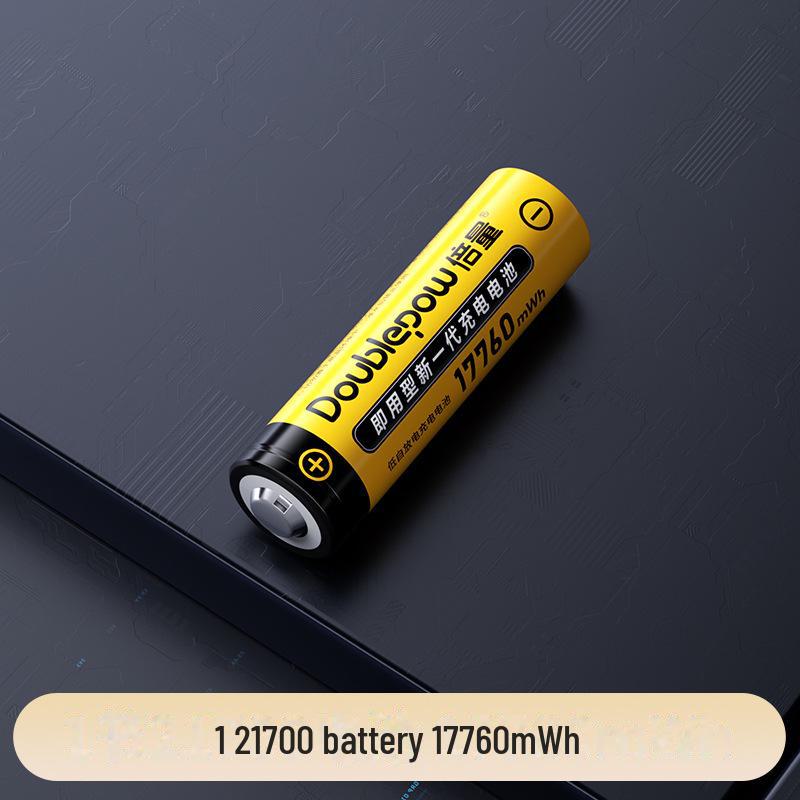 New 3.7V 21700 Rechargeable Lithium Battery, 17760 mWh Capacity.
