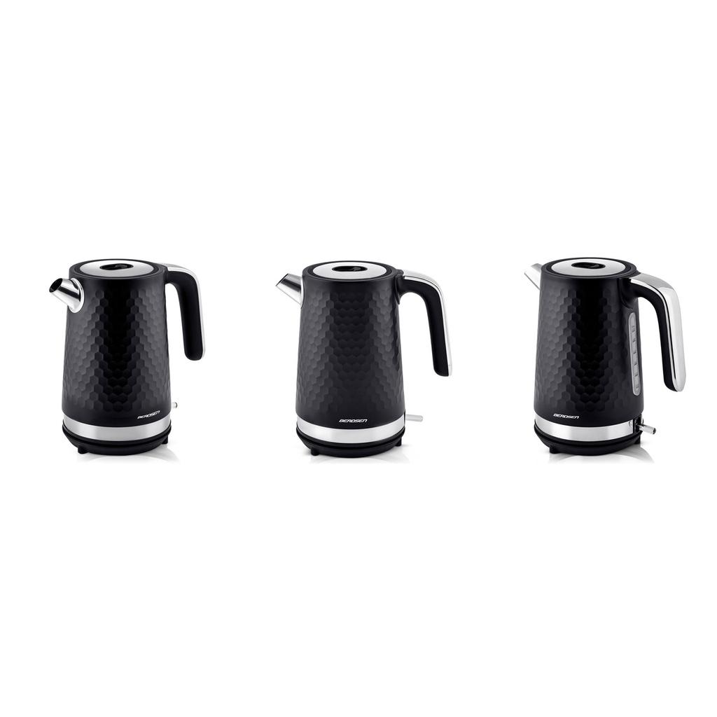 Berdsen Bd-705 1.7L Electric Kettle, Black And Silver