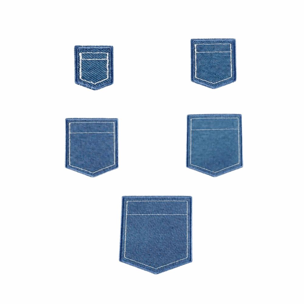 With Hot Melt Adhesive Back Iron on Jean Pocket Applique Clothes Shoes Hats Bags Accessories