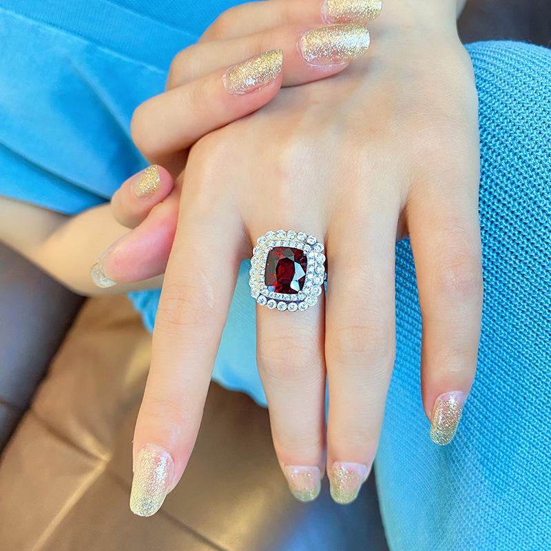 Lindon Classic Copper Alloy Zircon Ring Ladies Jewelry Wedding Promise Party Gift