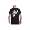 Nike Summer New Basketball Letter Print Quick-Dry Crew Neck Knit T-Shirt Men Tops Black FD0077-010
