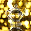 Clear Crystal Teapot Figurine Teapot shape Glass Teapot Teapot Sculpture  Ornament  Wedding Gift
