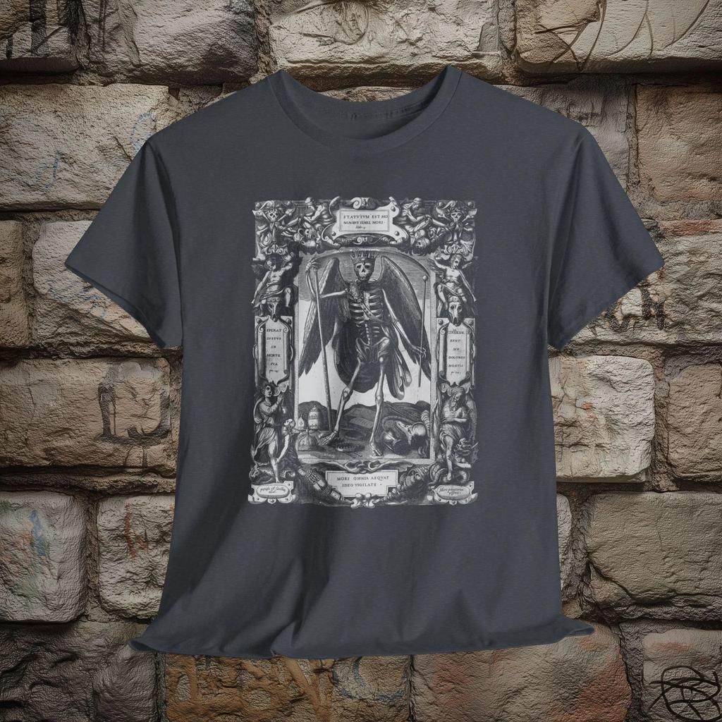 Mirror of HuUnisex Life 1598 MeUnisexto Mori Antique Engraving Unisex Tshirt Graphic T Shirts Retro Streetwear Highquality Unisex Tee