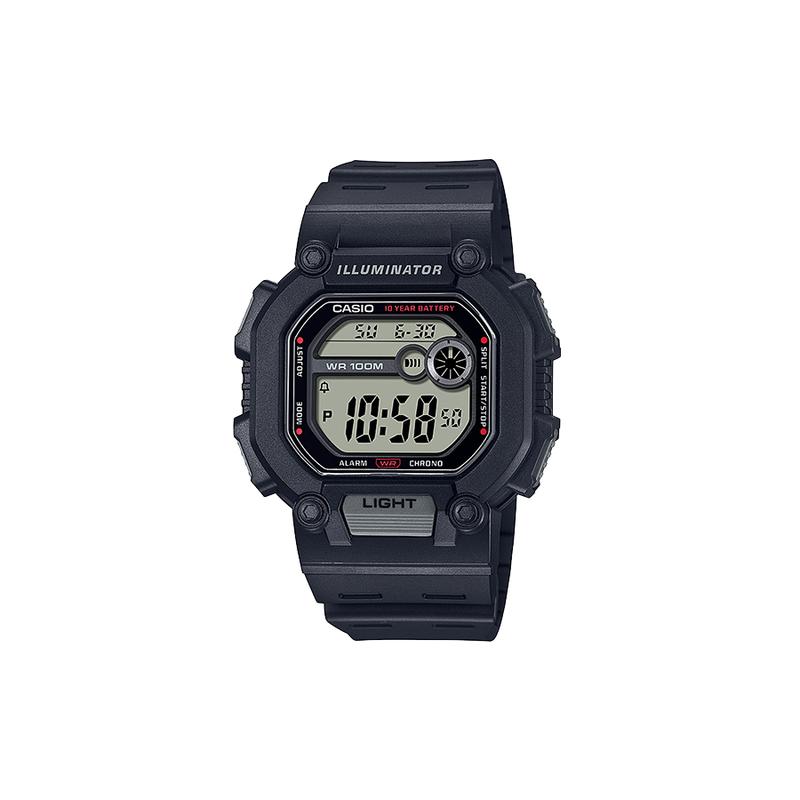 

Casio YOUTH Series-Silicone Small Square Fashion Trend Retro Classic Small Square LCD Display Waterproof Sports Quartz Movement Resin Strap W-737H-1A серый