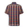 Renoma Linen Check Short Sleeve Classic Shirt [rousg1230 Ye]
