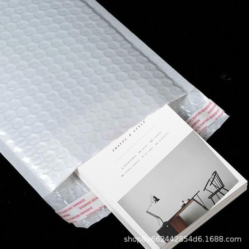 Durable E-commerce Bubble Bag with Thick Composite Pearlescent Film and Self-Adhesive Seal, Shockproof and Fully Sized.