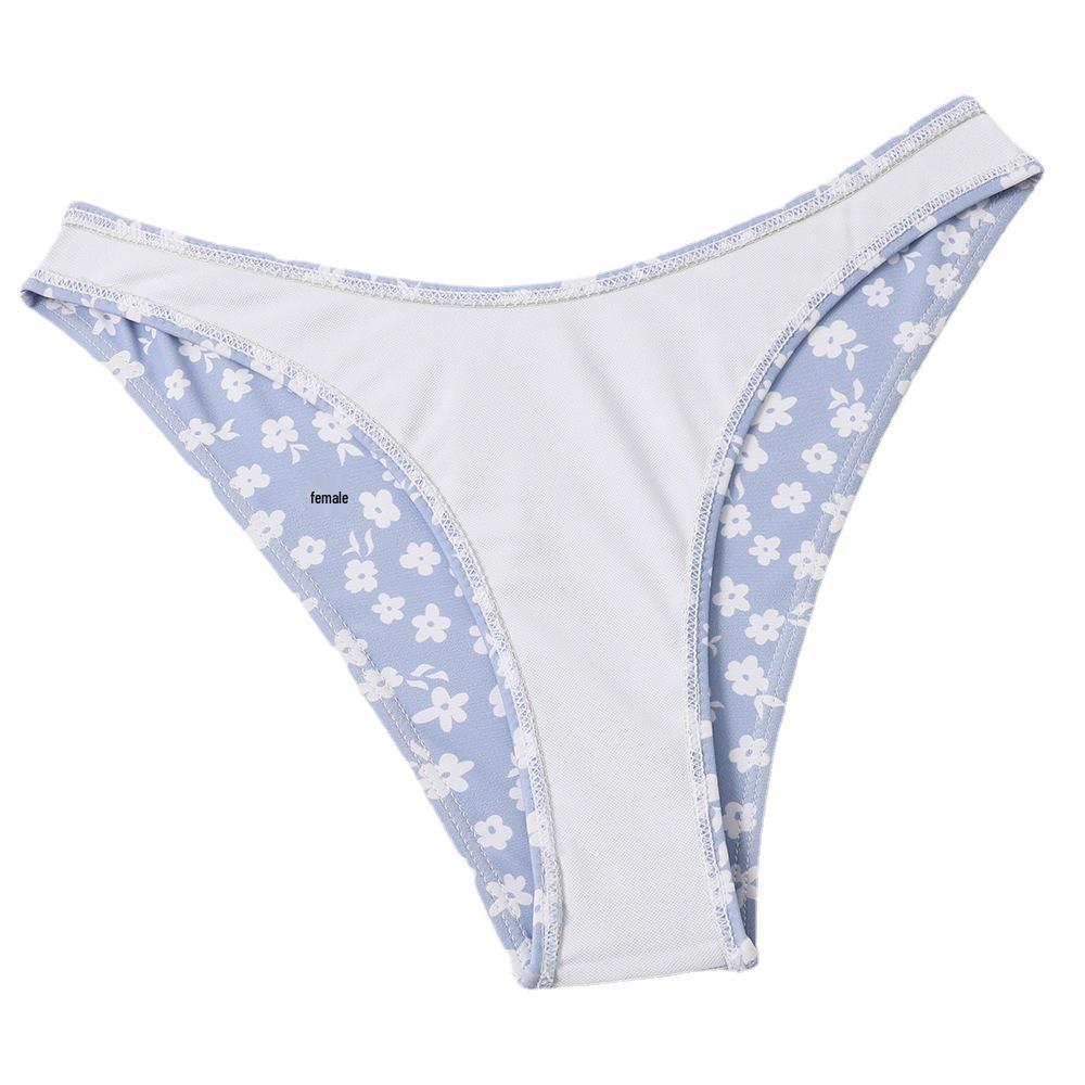 2023 Floral Print Cross-Strap Women's Two-Piece Bikini