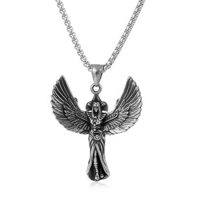 European and American Pendant Archangel Necklace, Men's Retro Winged Angel Muse Pendant 2026